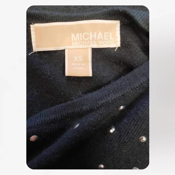 Michael Kors Three Quarter Sleeve Studded Sweater Dress Size XS - Picture 12 of 12